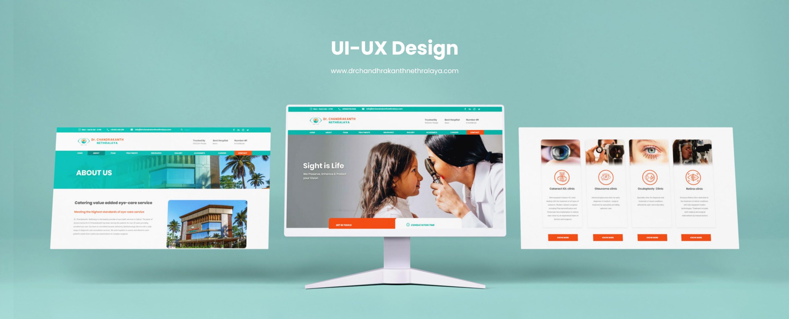 UI/UX & Website Development | DCN Eye Clinic Hospital