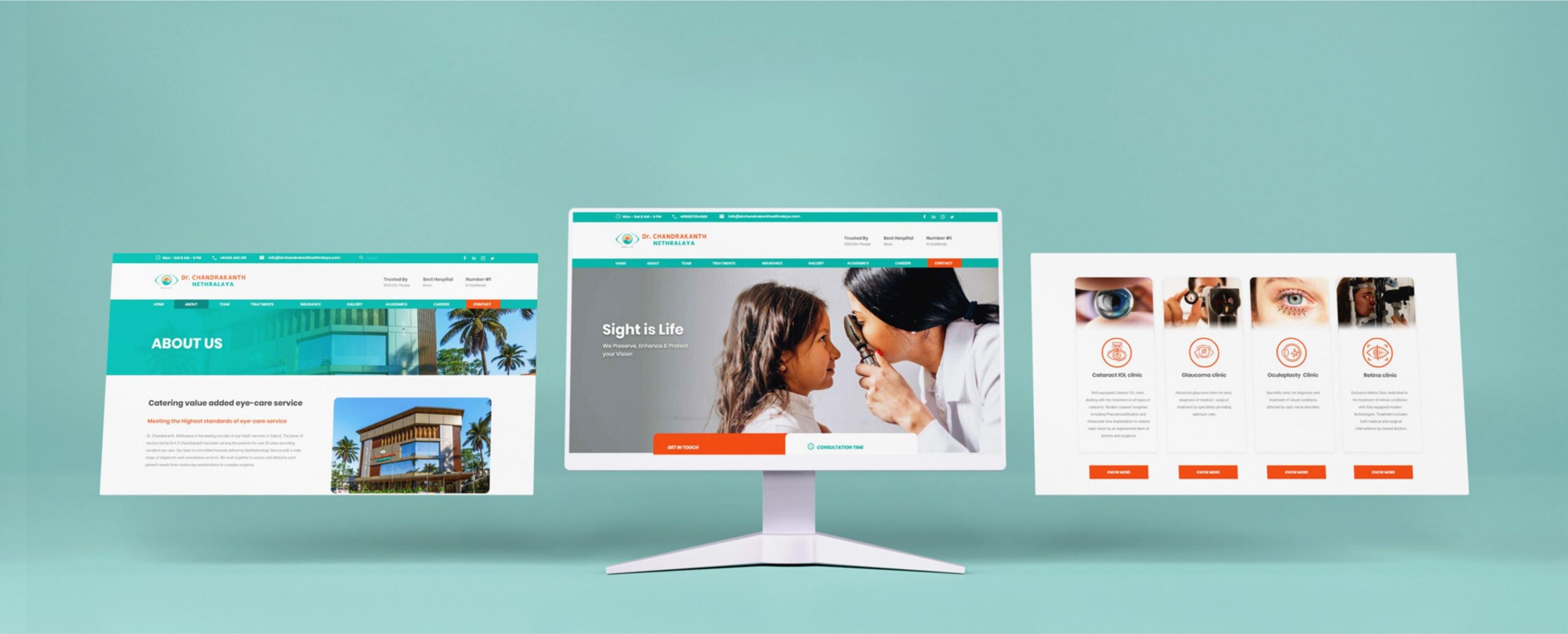 UI/UX & Website Development | DCN Eye Clinic Hospital